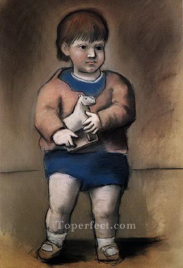 The Child with the Toy Horse Paulo 1923 Pablo Picasso Oil Paintings